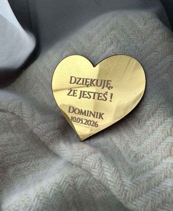 Podziękowania dla gości Pierwsza Komunia Święta pleksi dekoracje