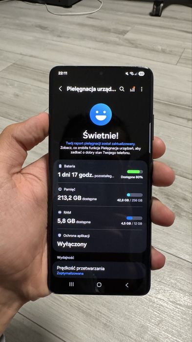 Samsung S21 Ultra 256/12Gb Czarny. Stan bardzo dobry. 5 etui i pudełko
