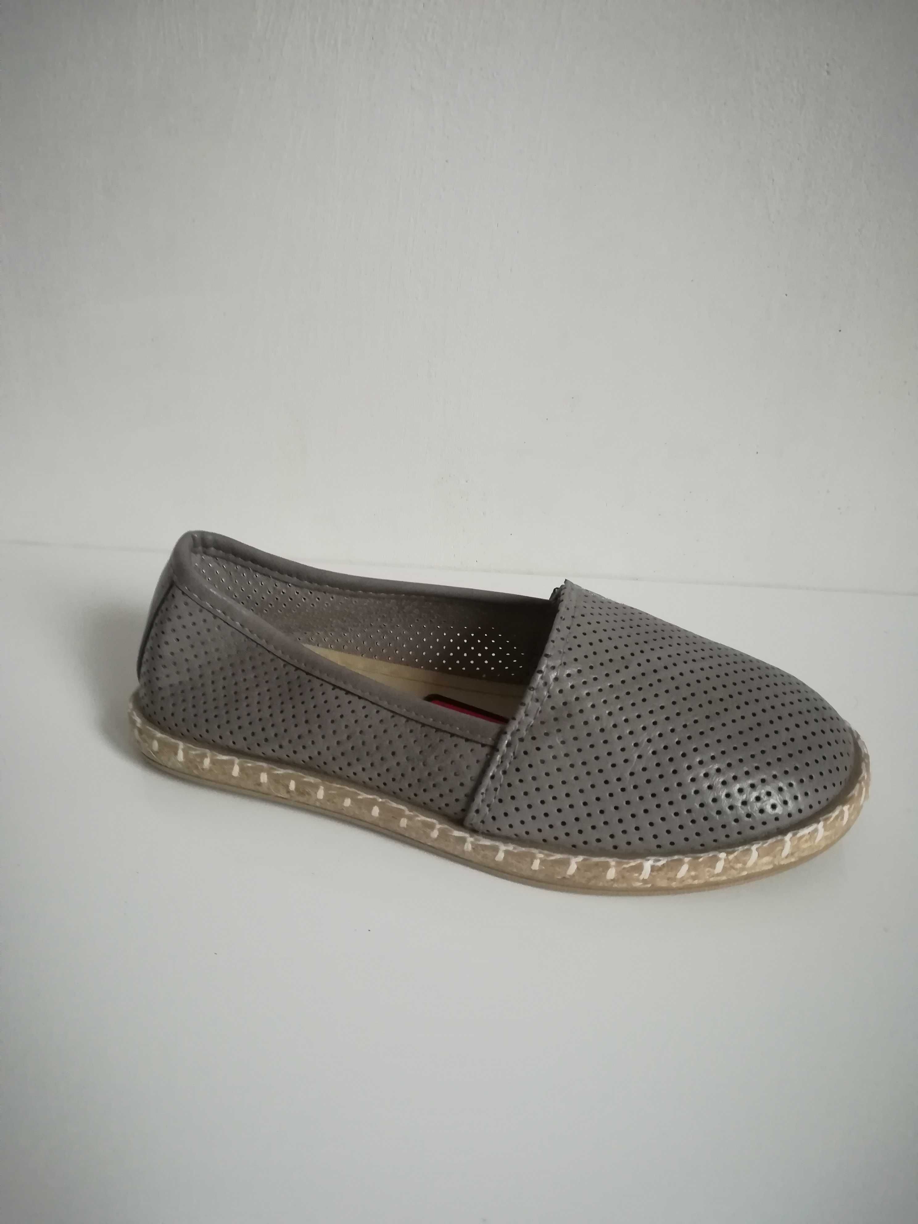 Tenisówki trampki szare espadryle 31 (19,4 cm)