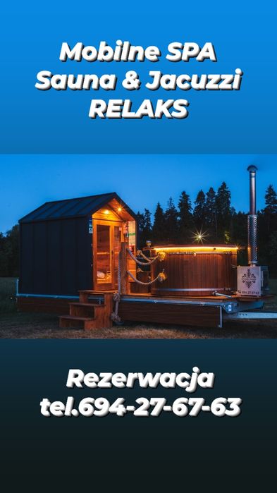 Wynajmę Mobilne Jacuzzi balia bania sauna impreza wieczór kawalerski !