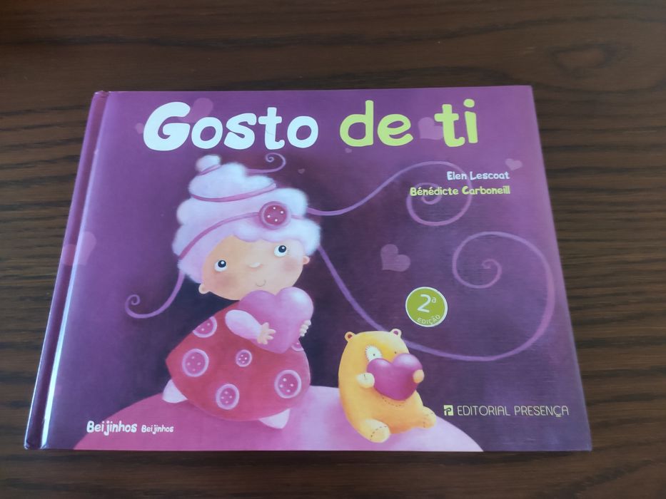 Livro infantil " Gosto de ti"