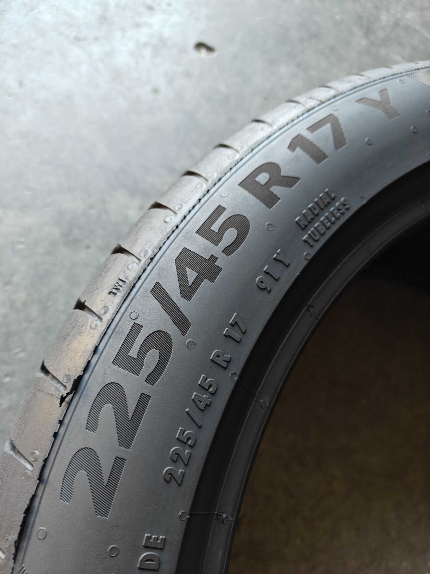 R17 225 45 шини літні Continental Premium Contact 6 made Portugal
