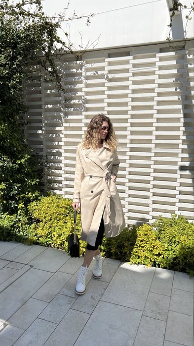 Тренч з еко-шкіри від Zara