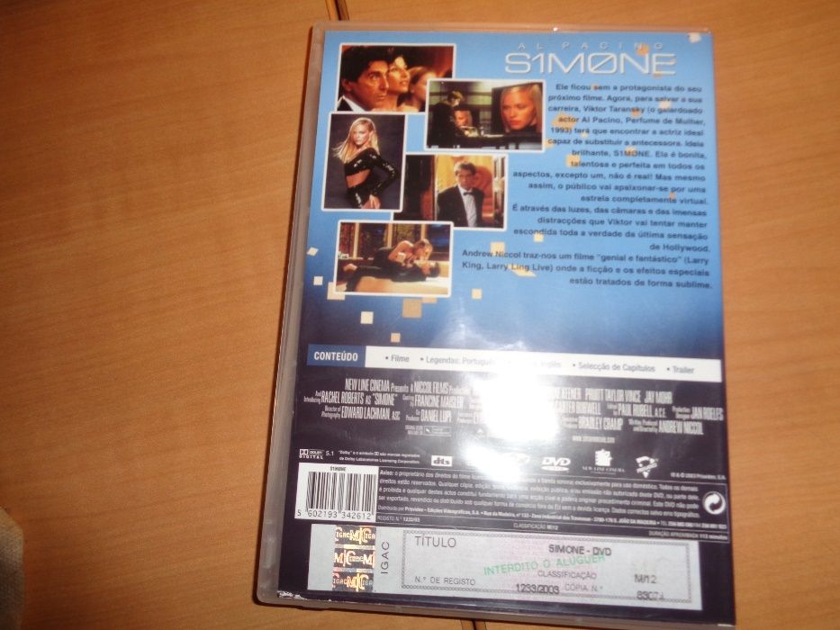 DVD Al Pacino S1 Mone Foi Criada ...uma estrela