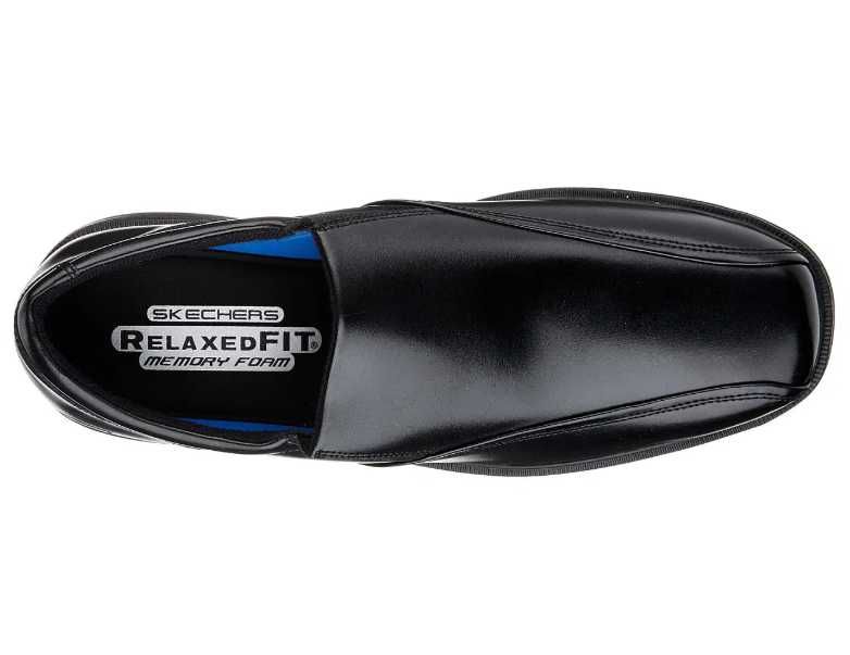 Skechers skórzane męskie półbuty Caswell Noren wsuwane roz. 45 / 29 cm
