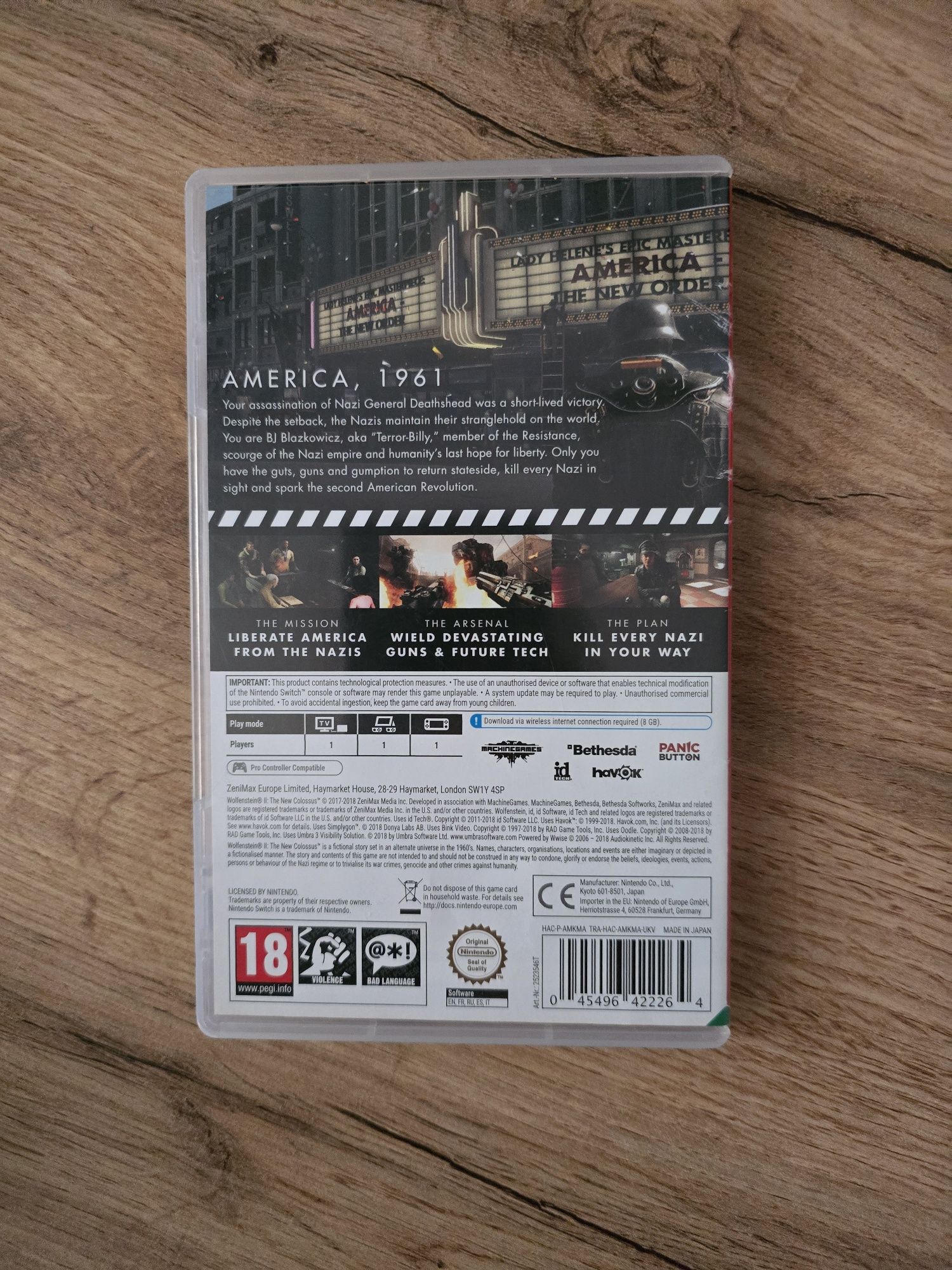 Wolfenstein II 2 The New Colossus Nintendo Switch