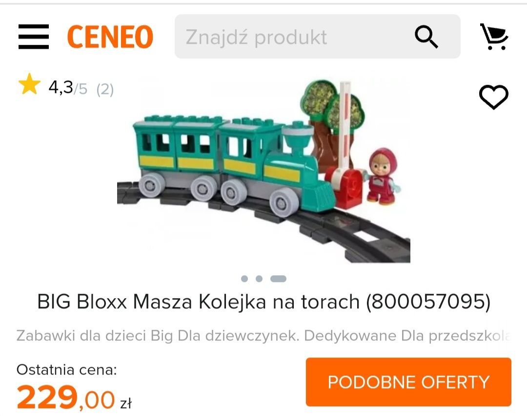 Zestaw klocków Big Bloxx Masza i Niedźwiedź