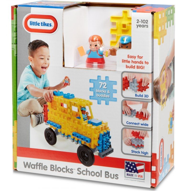 Little Tikes Klocki Wafle Autobus Szkolny