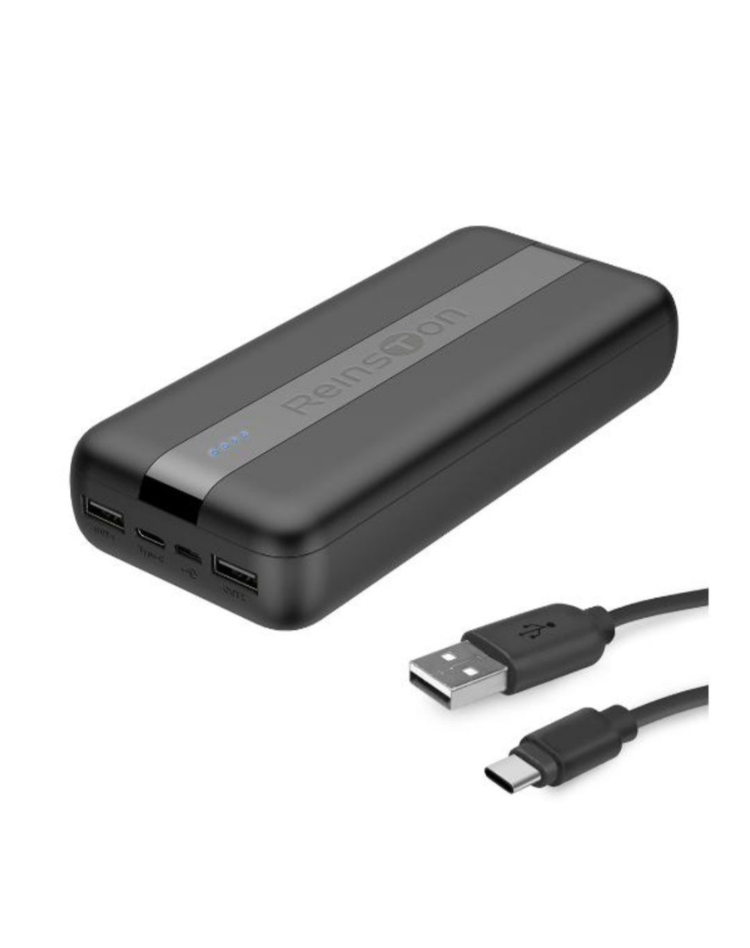 NOWY mocny powerbank 20000 mAh 2xUSB + USB C USB A