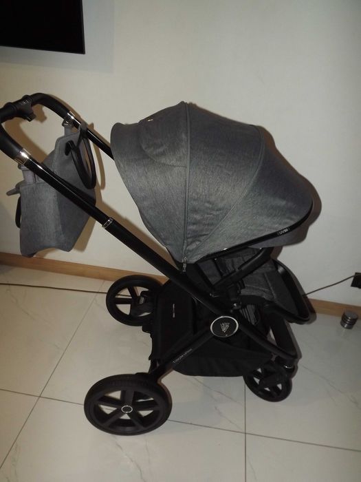 Venicci upline szary 3w1 Tapicerki ,stelaz bardzo ladny Fotelik Cybex