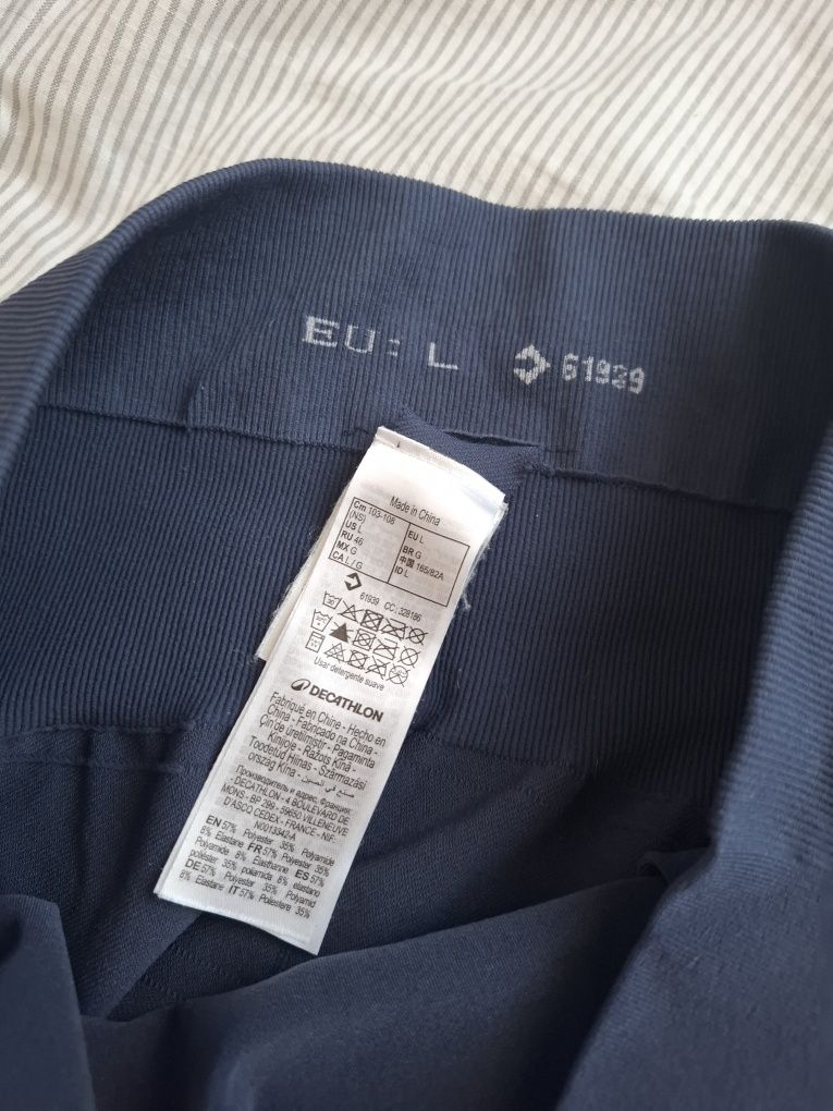 Legginsy ciążowe do jogi Decathlon rozmiar L