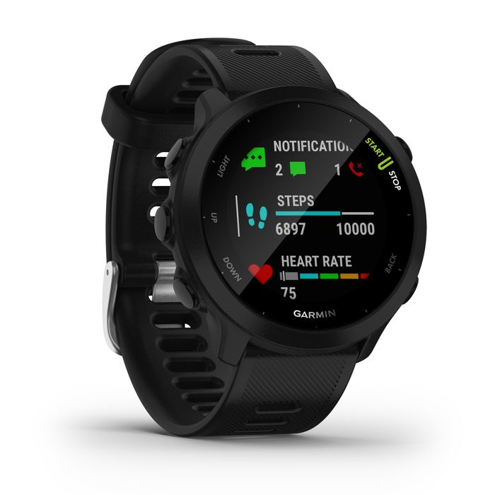 Smartwatch GPS Garmin Forerunner 55 Preto