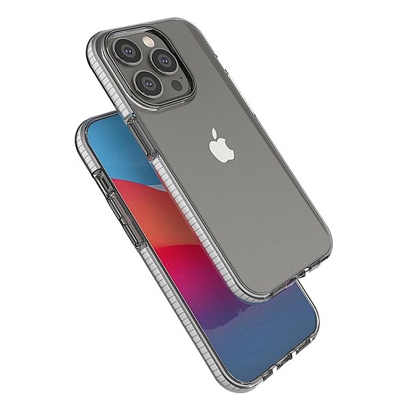 Spring Case etui iPhone 14 Pro silikonowy pokrowiec z ramką jasnoniebi