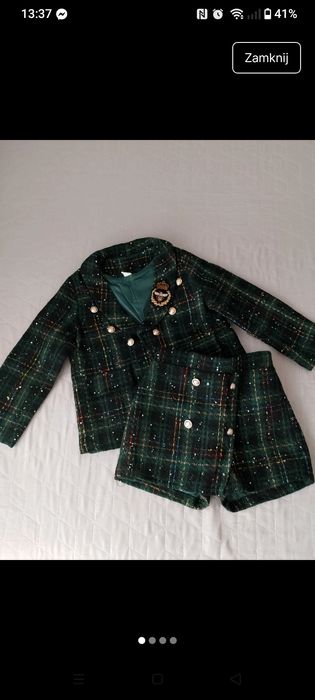 Komplet marynarka i spodenki