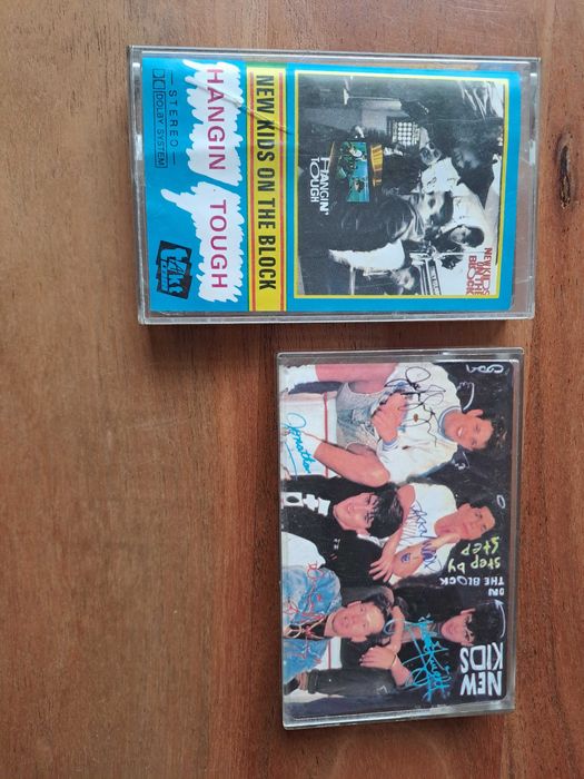 2x Kaseta New kids on the block NKOTB step by step hangin touch