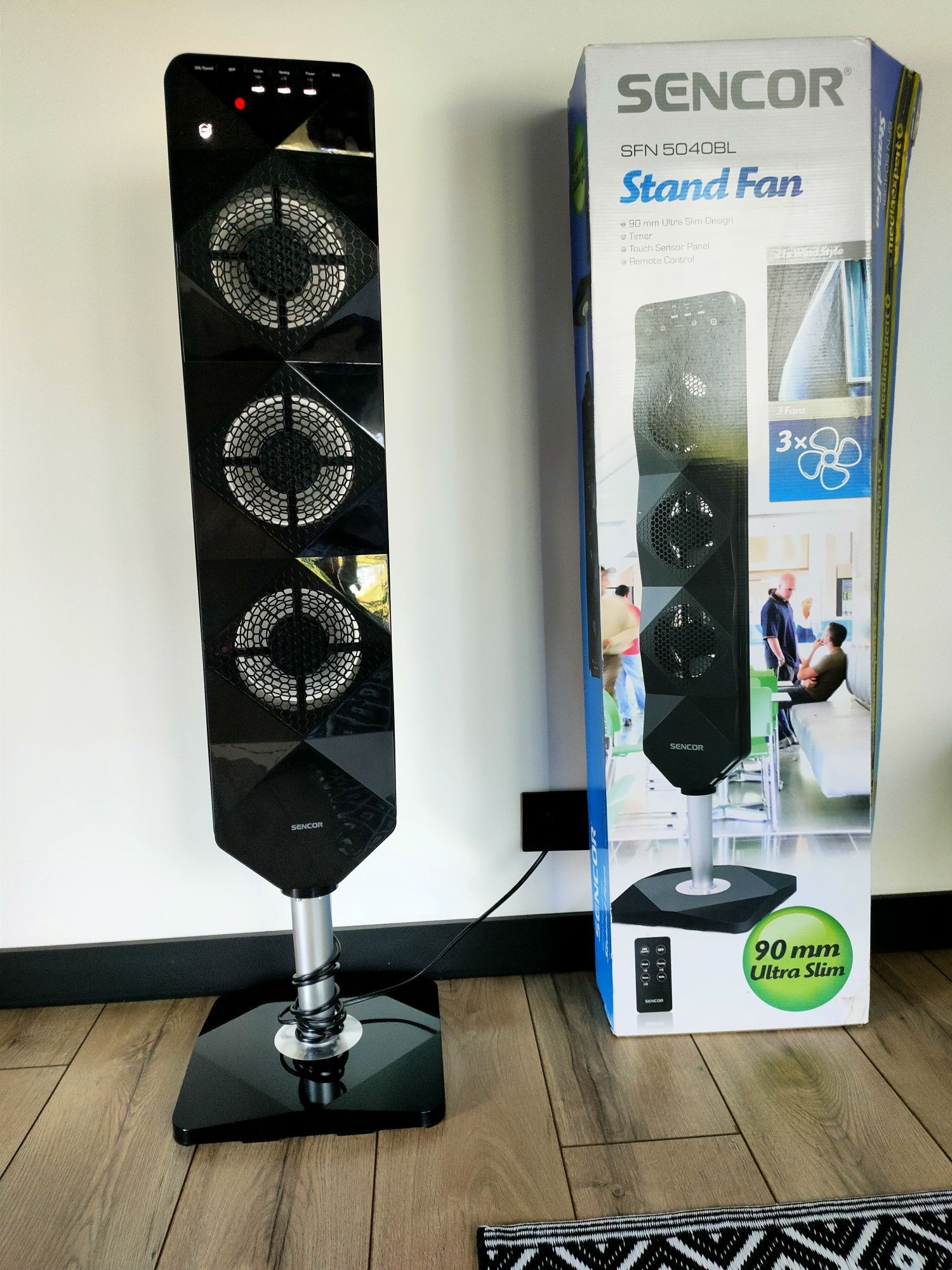 Jak nowy wentylator kolumnowy Sencor SFN 5040BL+ pilot 
WENTYLATOR S