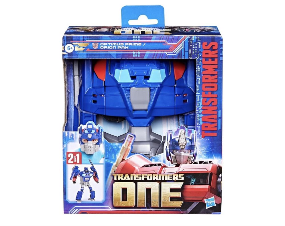 Маска-трансформер Transformers One 2 в 1 Optimus Prime orion pax