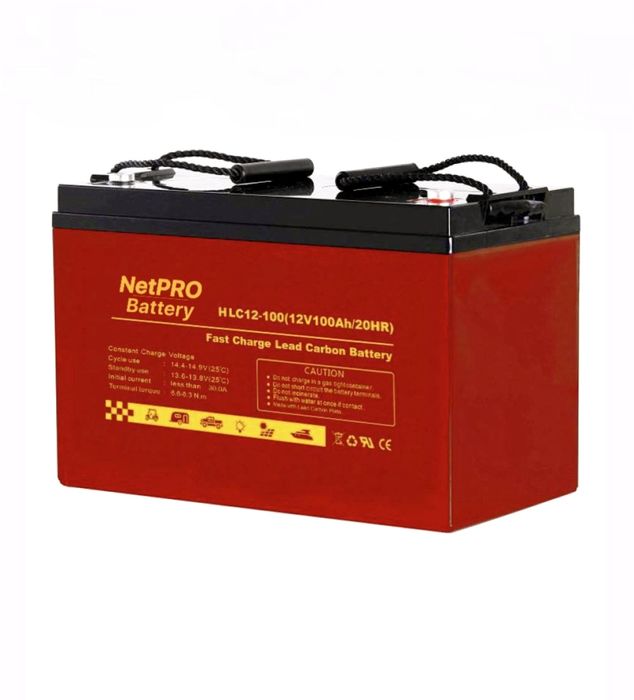 АКУМУЛЯТОР ГЕЛЕВИЙ NetPRO HLC 12-100 (12V/100Ah carbon GEL)