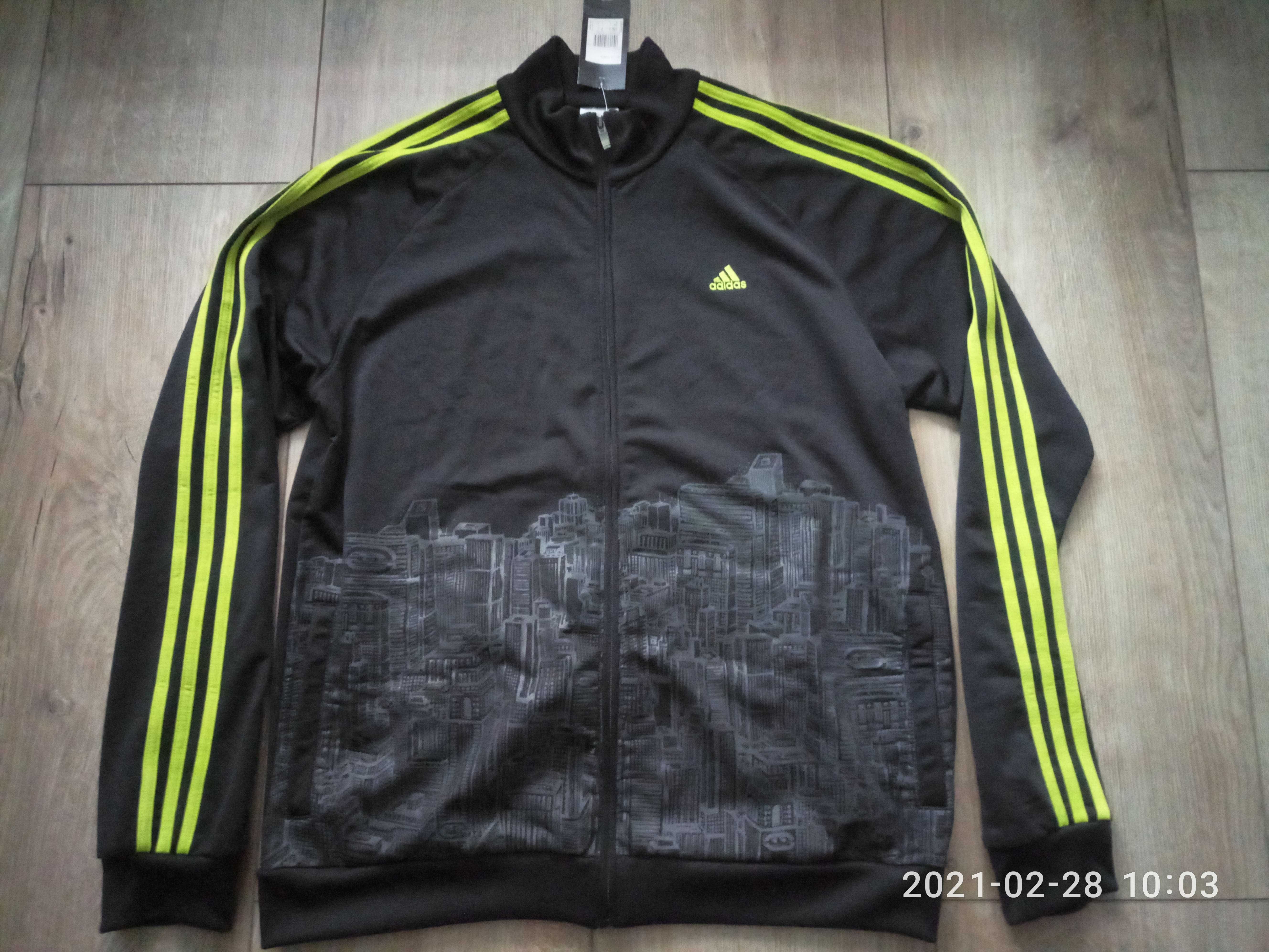 Adidas оригинал олимпийка XL 56-58 черного  цвета, новая