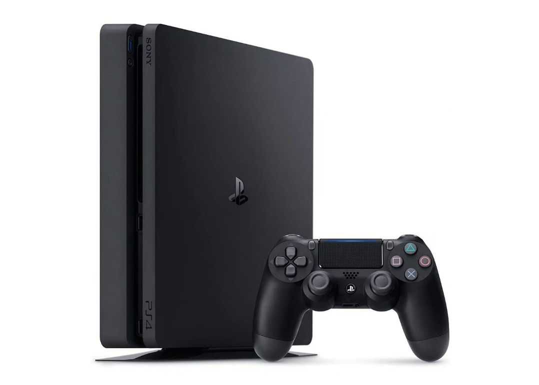 PlayStation 4 Slim 1TB - Preto e 3 jogos em muito bom estado