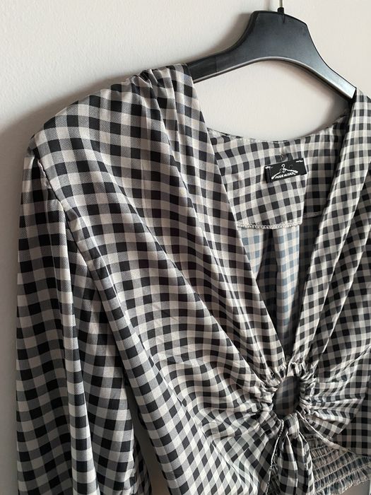 Blusa manga comprida Xadrez