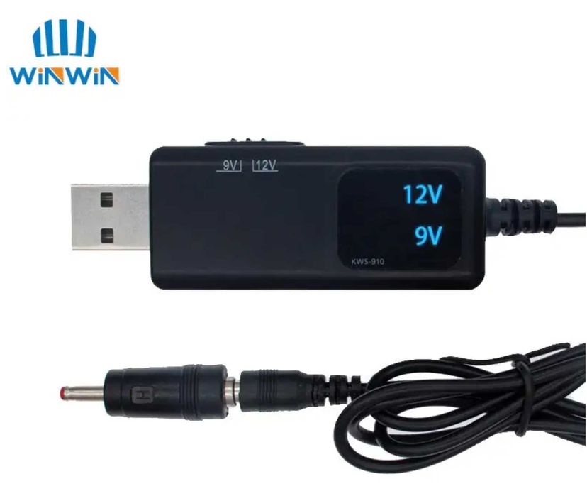 USB Converter Перетворювач DC 5V до 9V / 12V (USB + 3.5×1.35 мм)