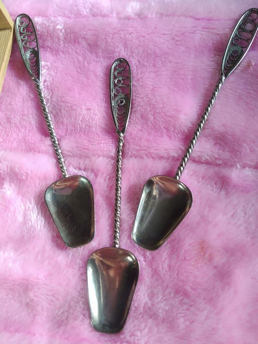 Набор винтажных чайных ложек с ажурными ручками, 6 шт.