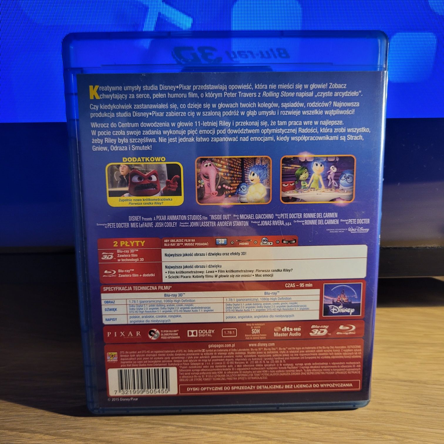 W głowie się nie mieści Blu-ray 3D PL Bajki Łódź