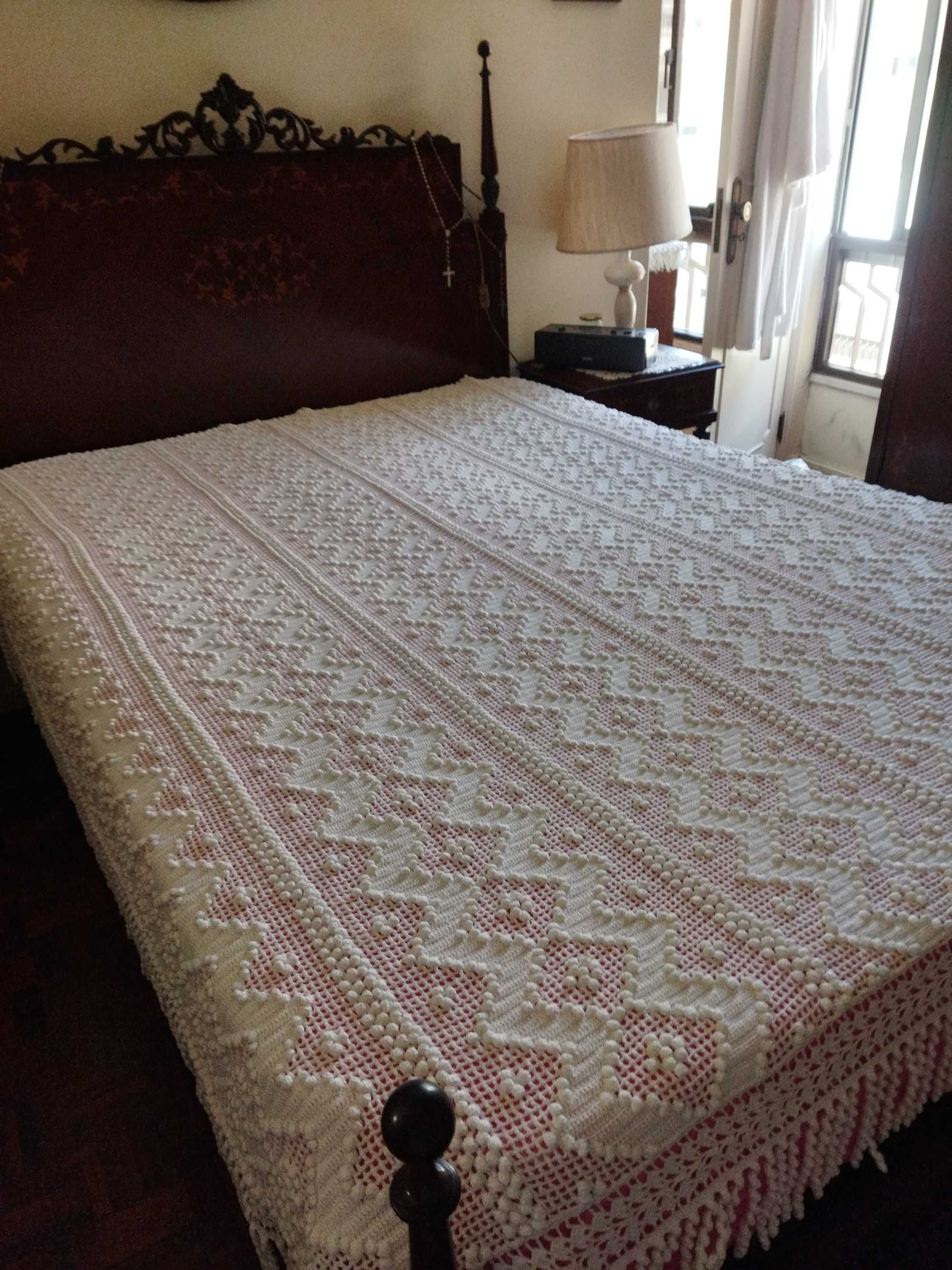 Colcha de Renda para cama de casal