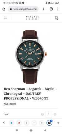 Ben Sherman - Zegarek - Męski - Chronograf - DALTREY PROFESSIONAL - WB