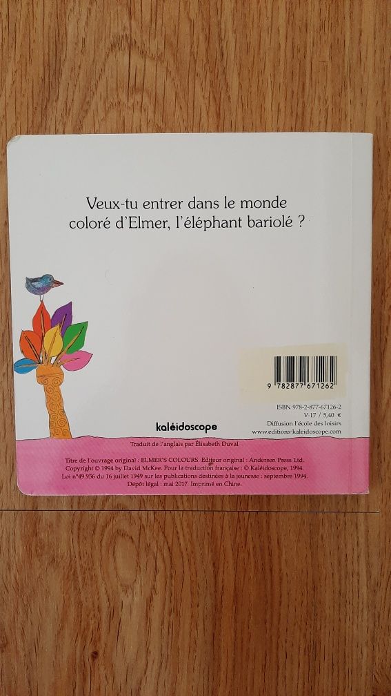 Elmer livro em Francês