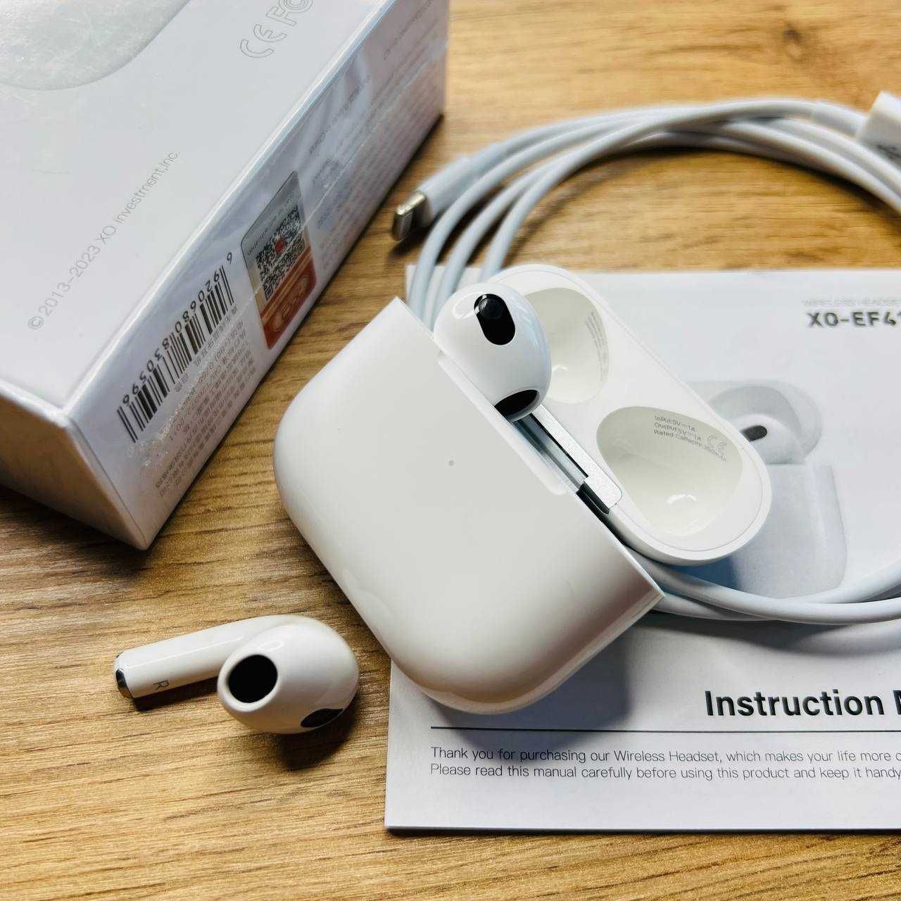 Беспроводные наушники AirPods 3 от фирмы XO-EF41 с гарантией на 1 год