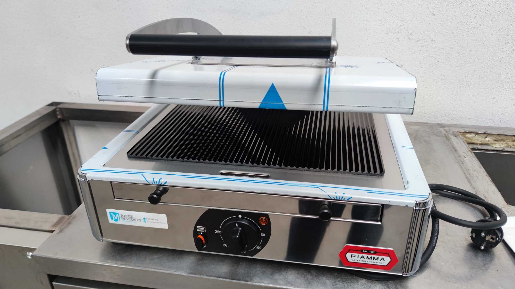 Grelhador / prensa / torradeira vitrocerâmico (poupança de energia)