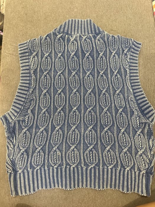 Жилет zara безрукавка жилетка вязаный котоновый гольф кофта свитер