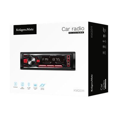 Radio Samochodowe 1Din 4X25W Usb Aux Bluetooth