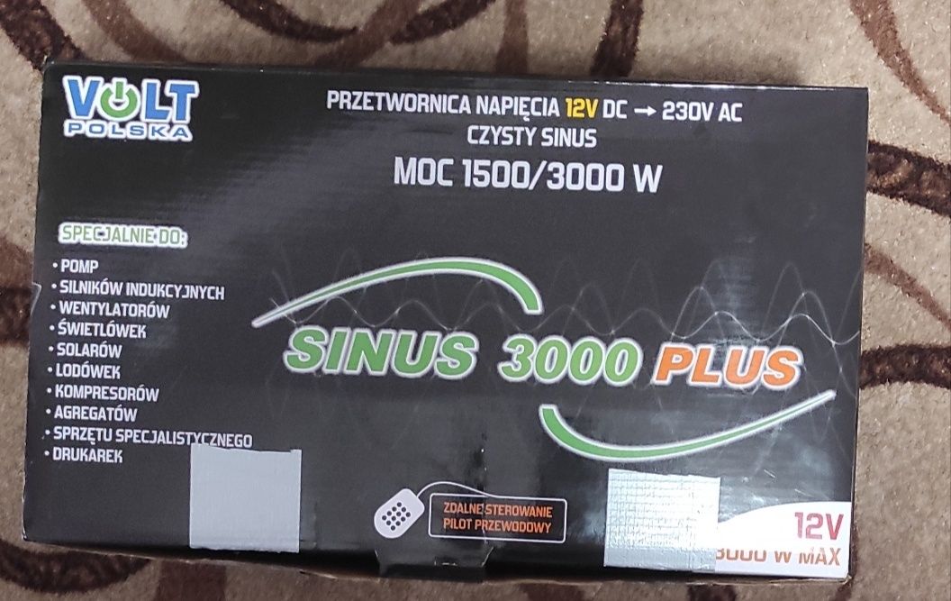 Перетворювач  VOLT POLSKA SINUS PLUS 1500-3000 новий