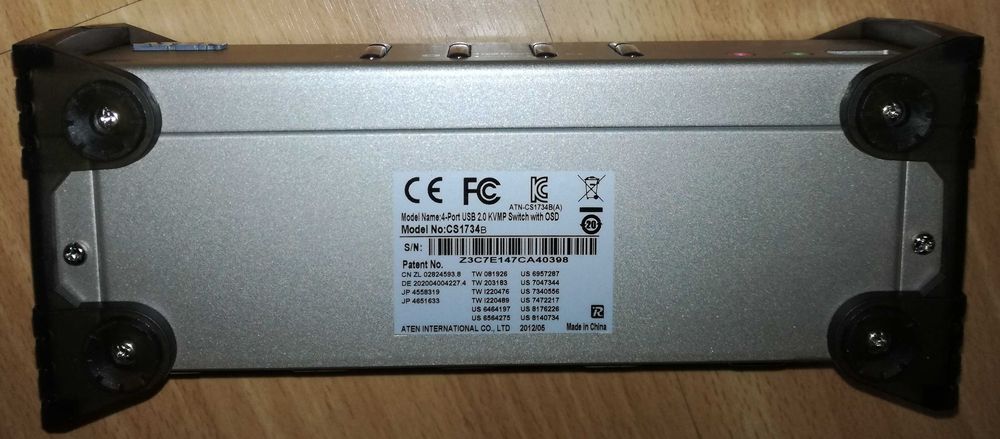 4-portowy przełącznik KVM ATEN CS1734B USB 2.0 KVMP Switch