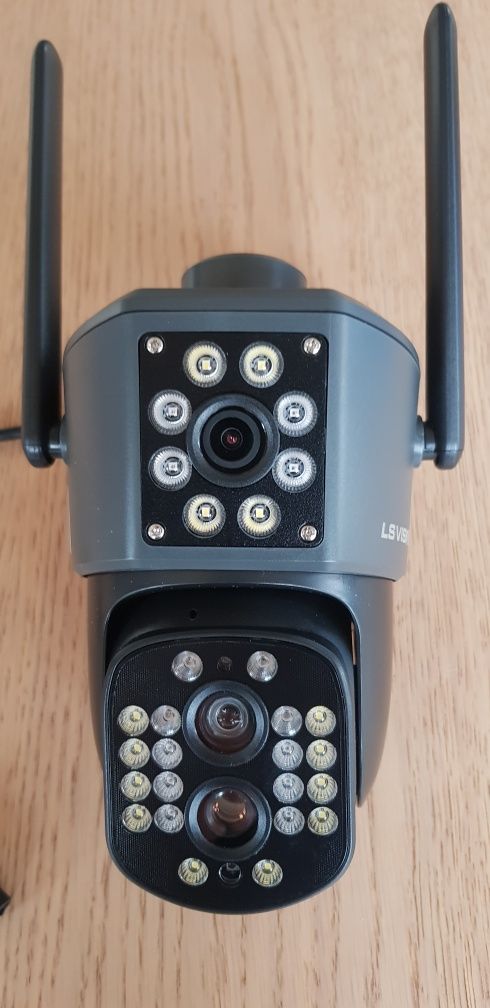 Kamera Wi-Fi 5K 10xzoom 2xObiektyw 3 soczewki Nightvision+ karta SD64G