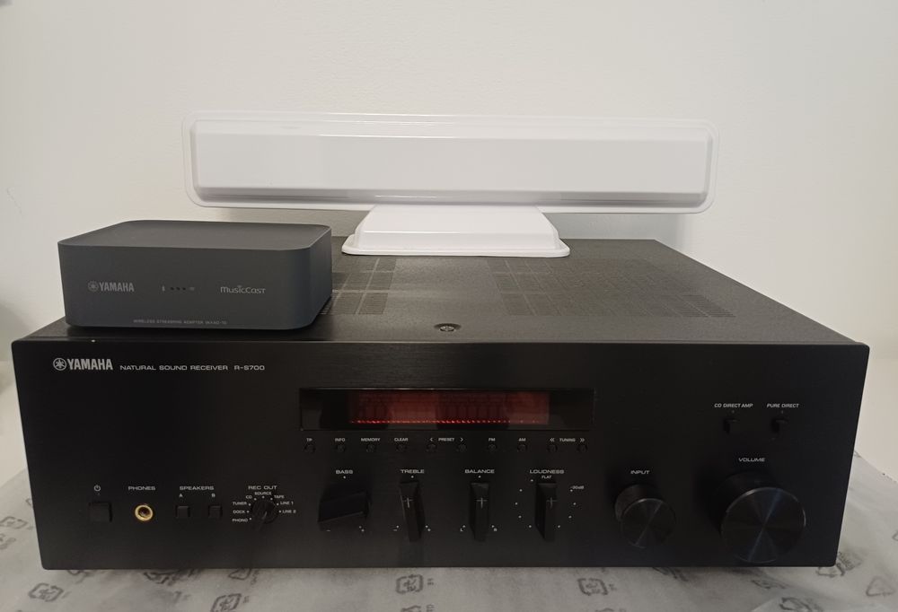 Zestaw Amplituner Yamaha RS700+Streamer YAMAHA+ Antena do Amplitunera