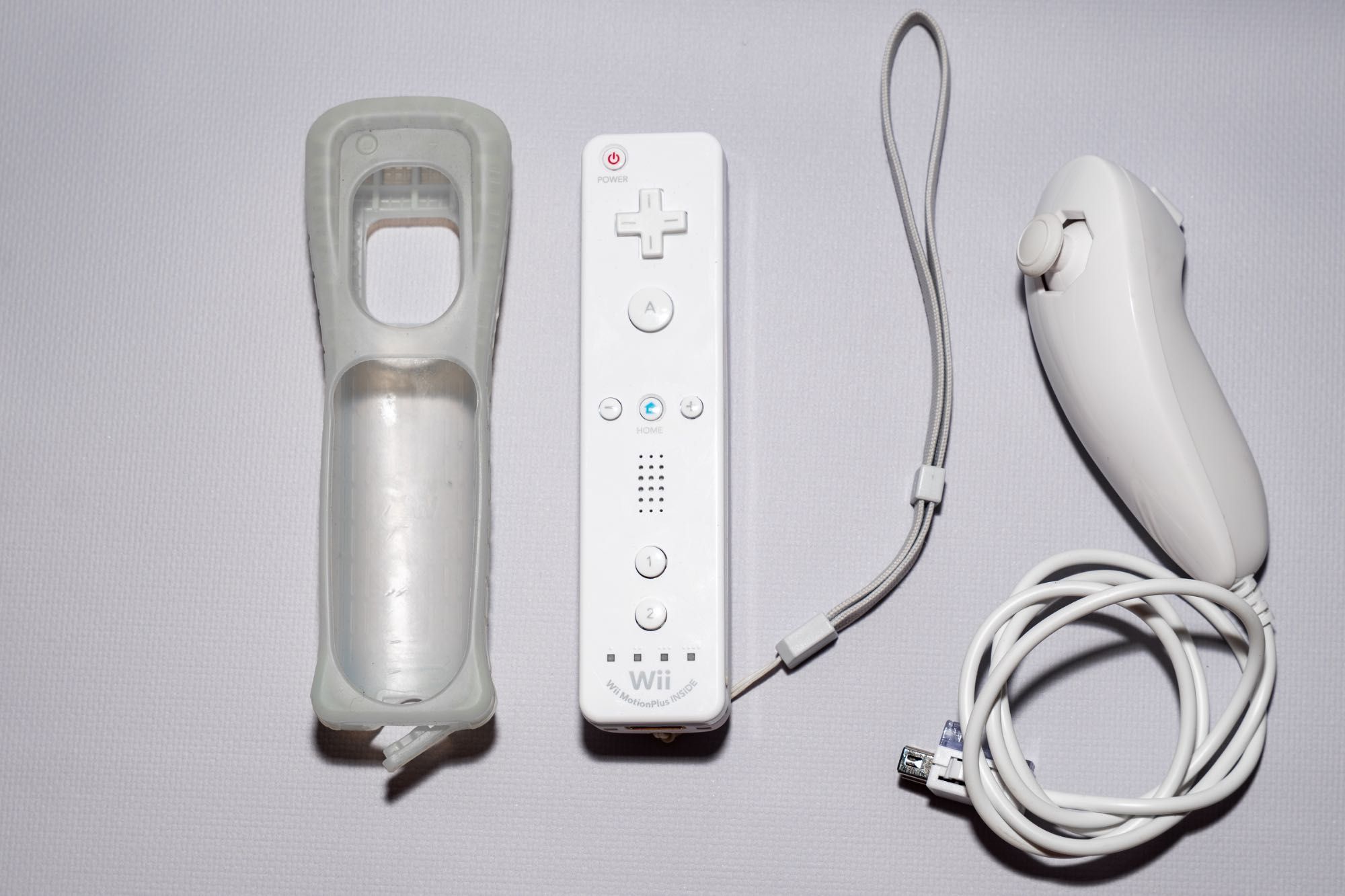 Oryginalny Kontroler Nintendo Wii Remote z Motion Plus inside+Joystick