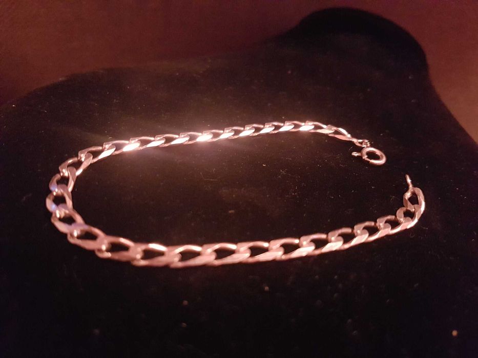 Pulseira em Prata Malha Batida