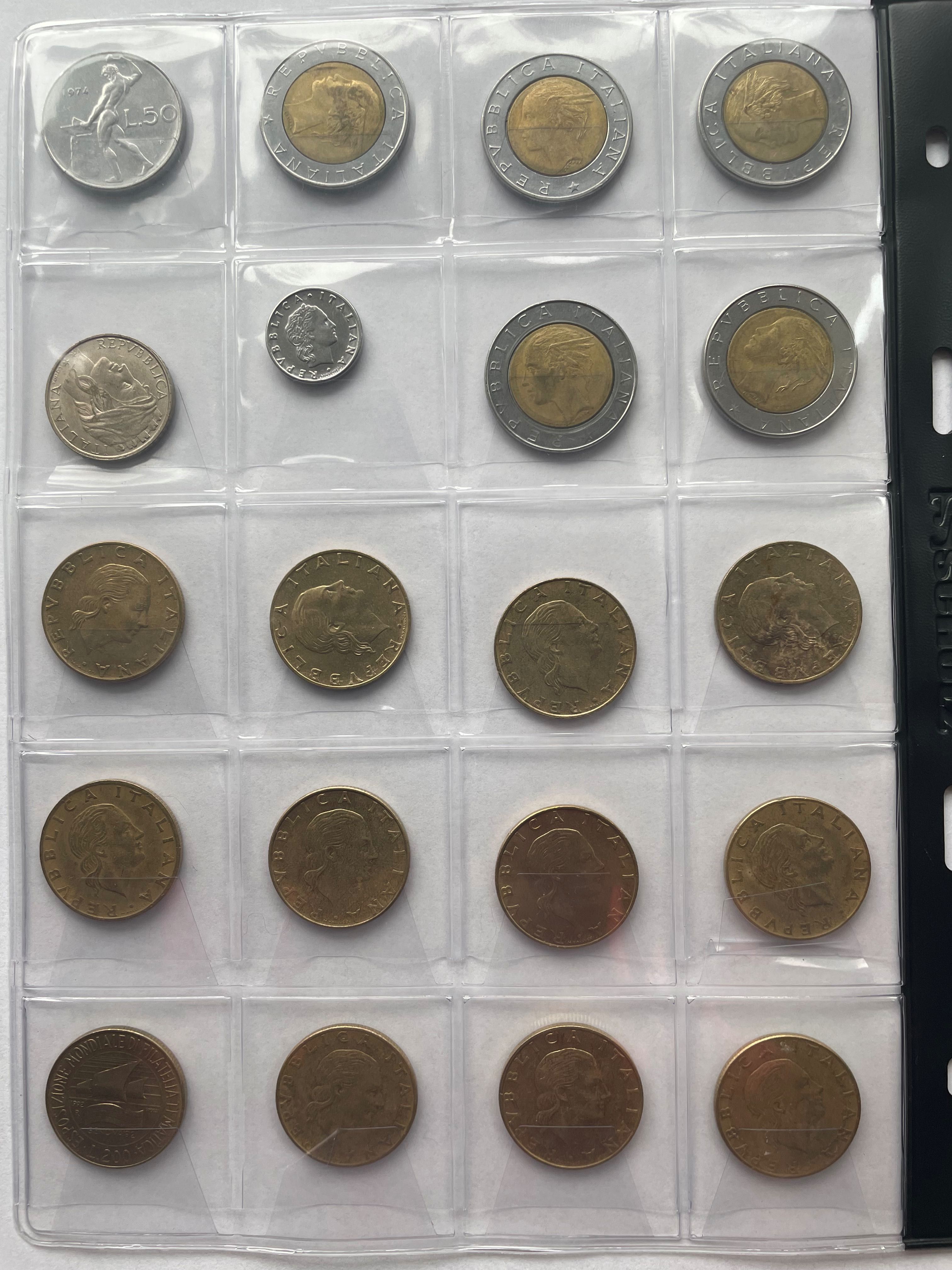 Monety Włochy od 1973