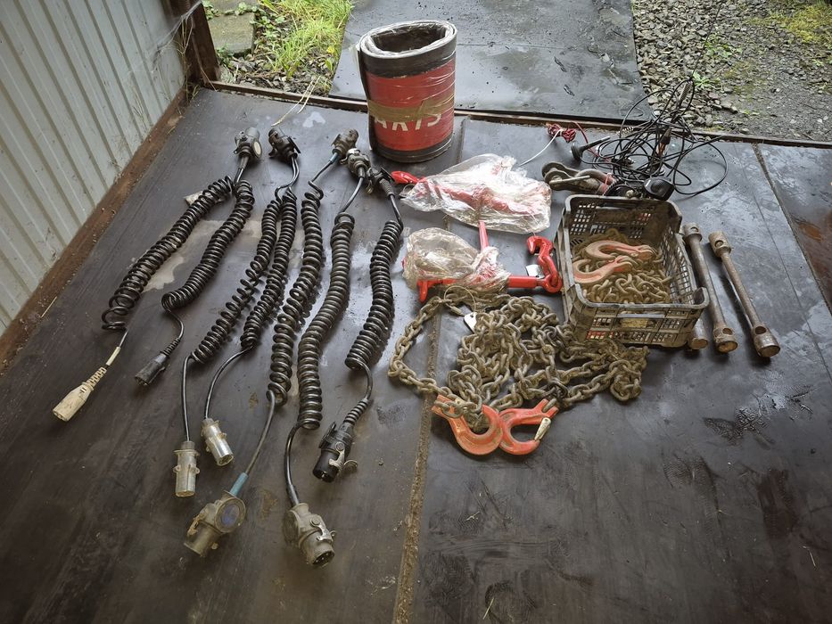 Pasy transportowe,łańcuchy,klucze,przewody