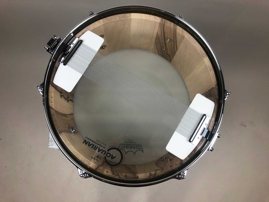 MK-Drums - Custom Stave Snare 12” x 6,5” - Walnut - Werbel Klepkowy