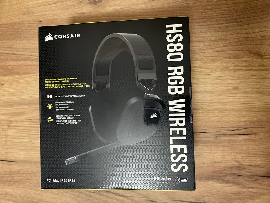 Corsair HS80 RGB Wireless Elite Premium Black White
