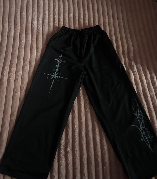 штани чорні широкі