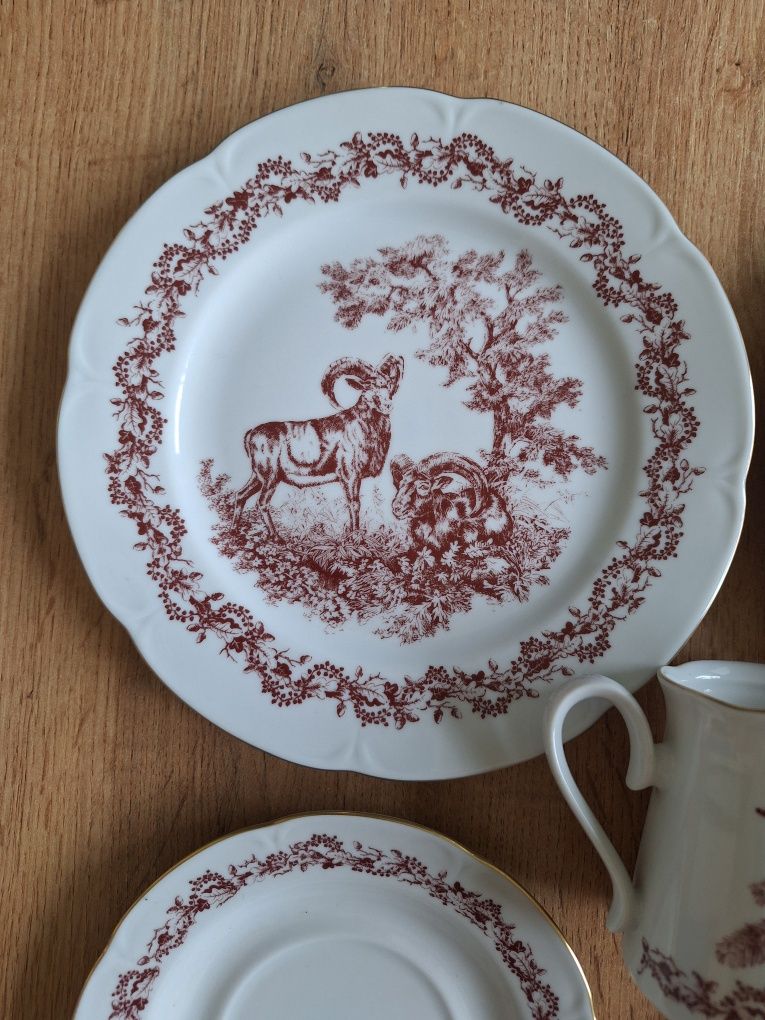 Porcelana z motywem zwierząt graf von henneberg ilmenau
