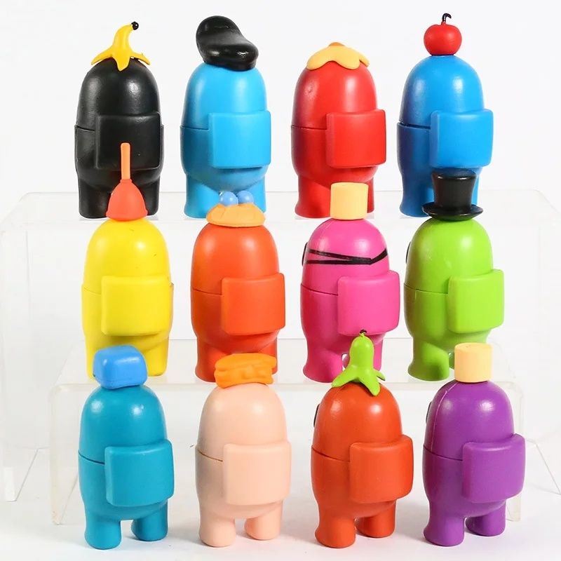 AMONG US figurki 8-10 cm duże pcv zestaw 12 sztuk.