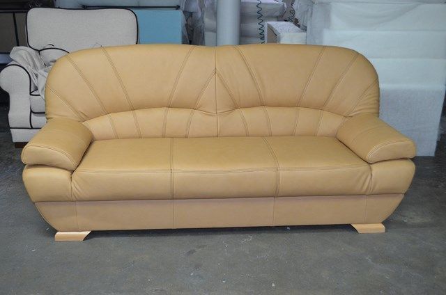 Kanapa sofa wersalka rozkładana tapczan PORTO prawdziwa skóra producen