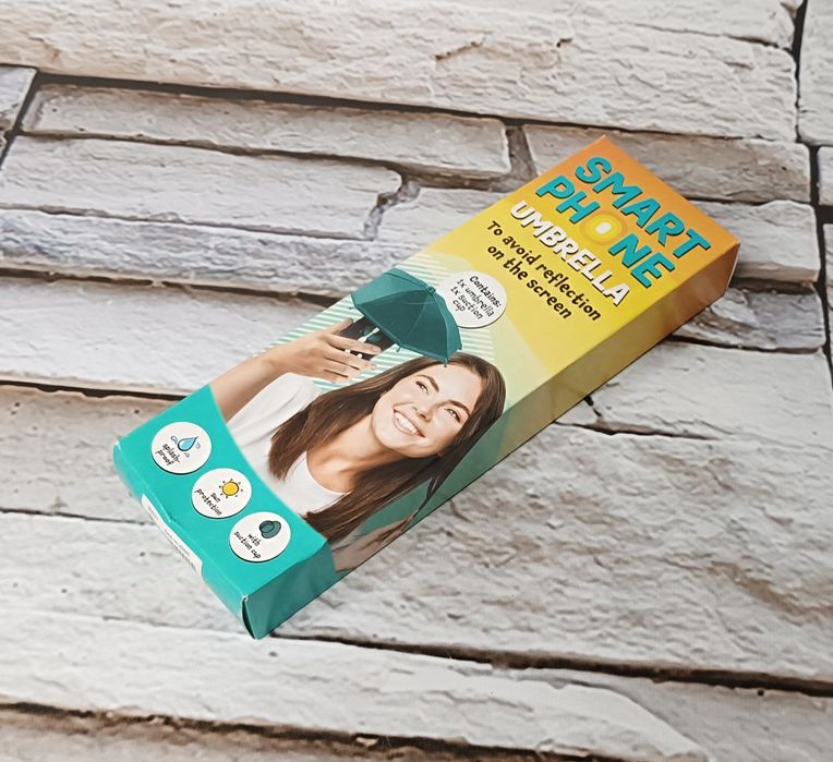 Parasolka zielona na smartfona